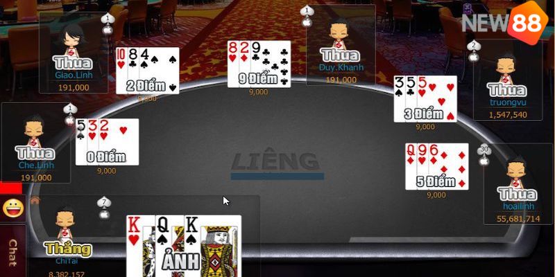 Chia sẻ về luật chơi Liêng với cách chia bài