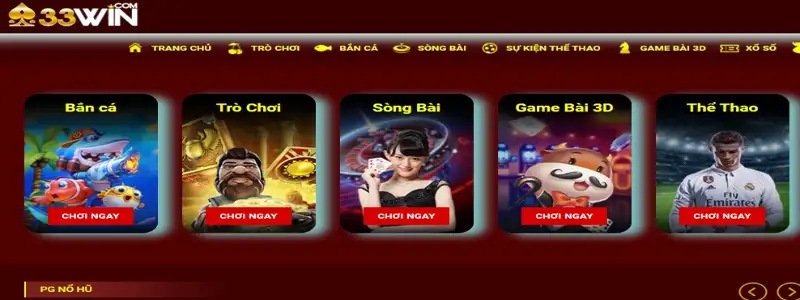 Giới thiệu về cổng game 33win