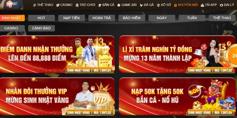 Nhà cái cung cấp các chương trình khuyến mãi hấp dẫn và đa dạng