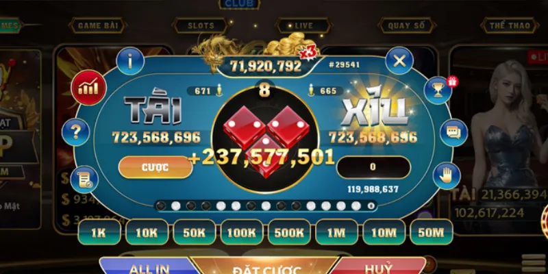 Nắm bắt quy tắc xác định điểm số khi chơi Tài Xỉu